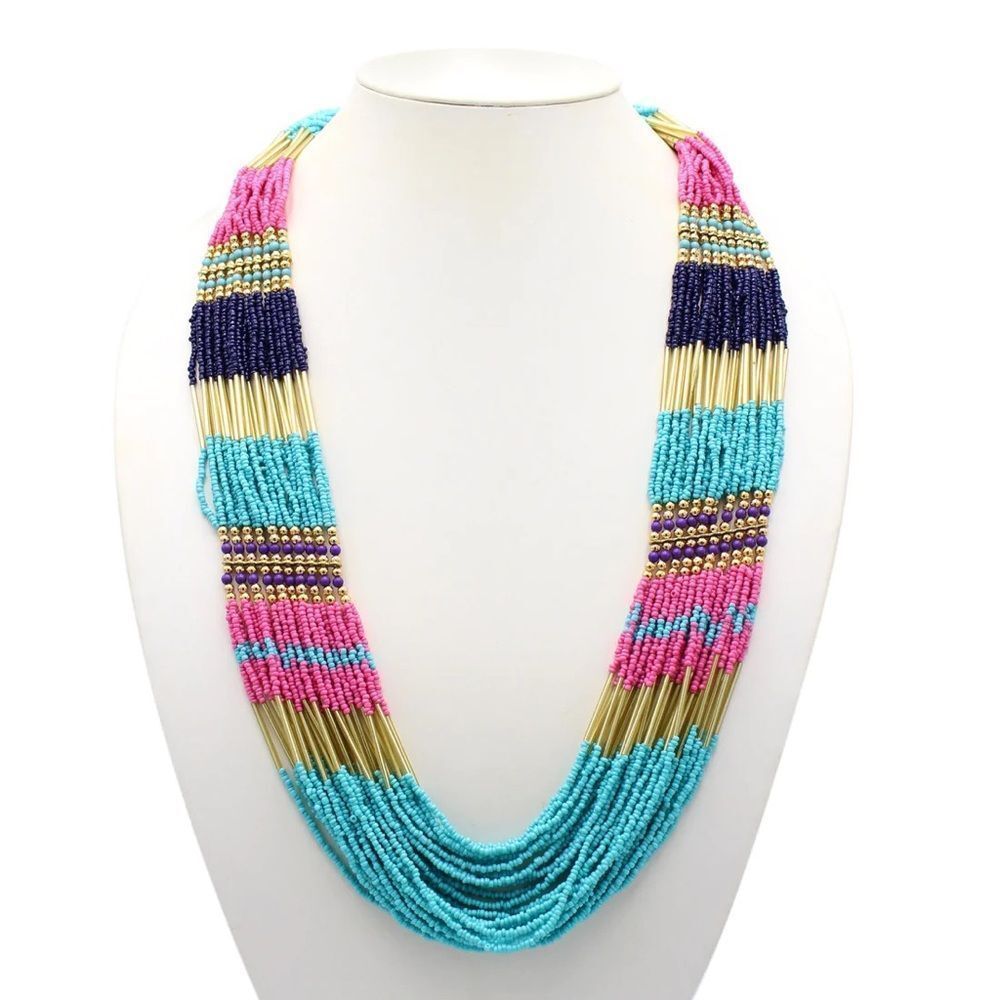 Minimal Necklace, Statement COLLAR, Thin Multilayered - Picture 12 of 14